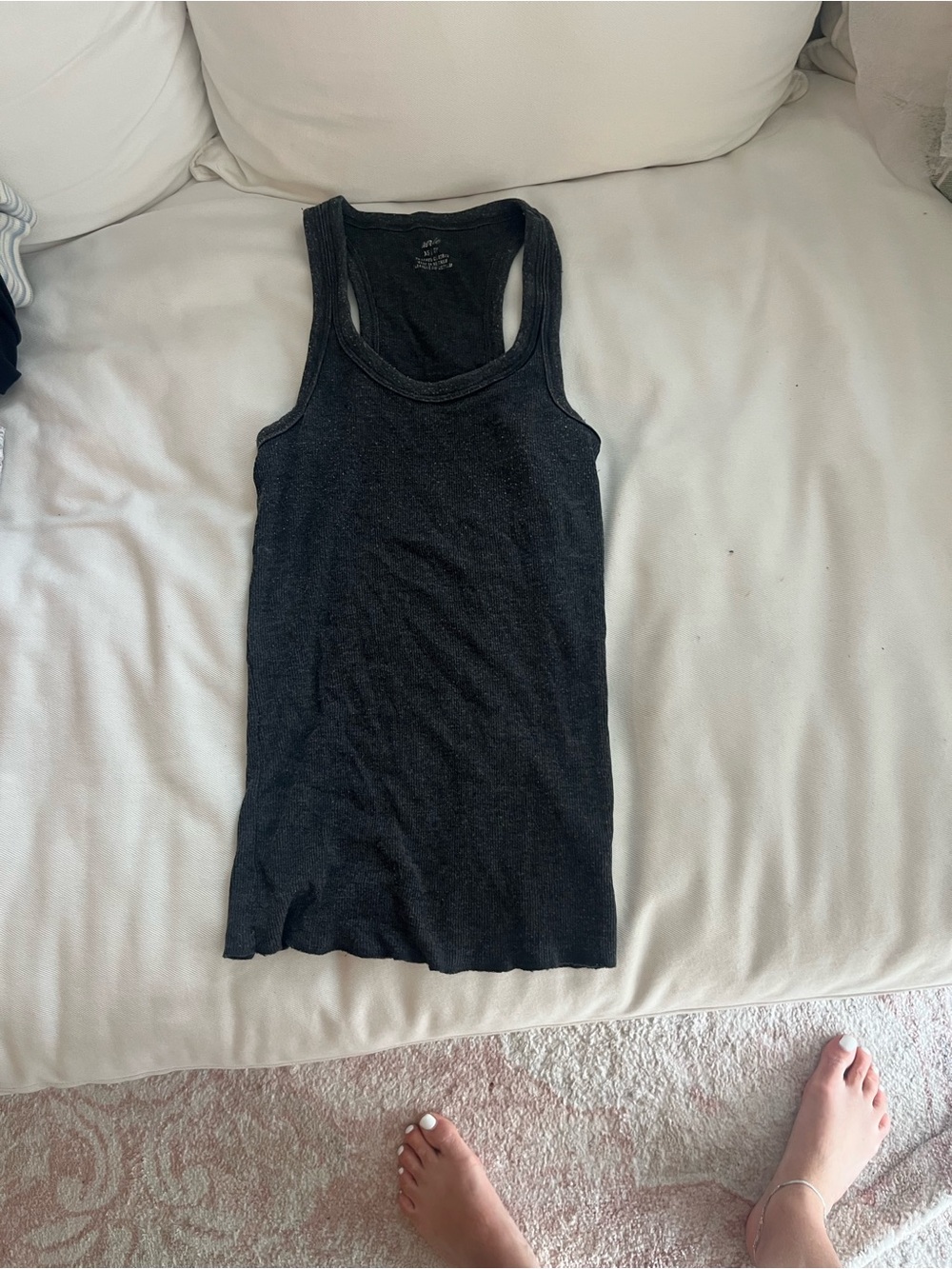 aerie Black Racerback Tank Top